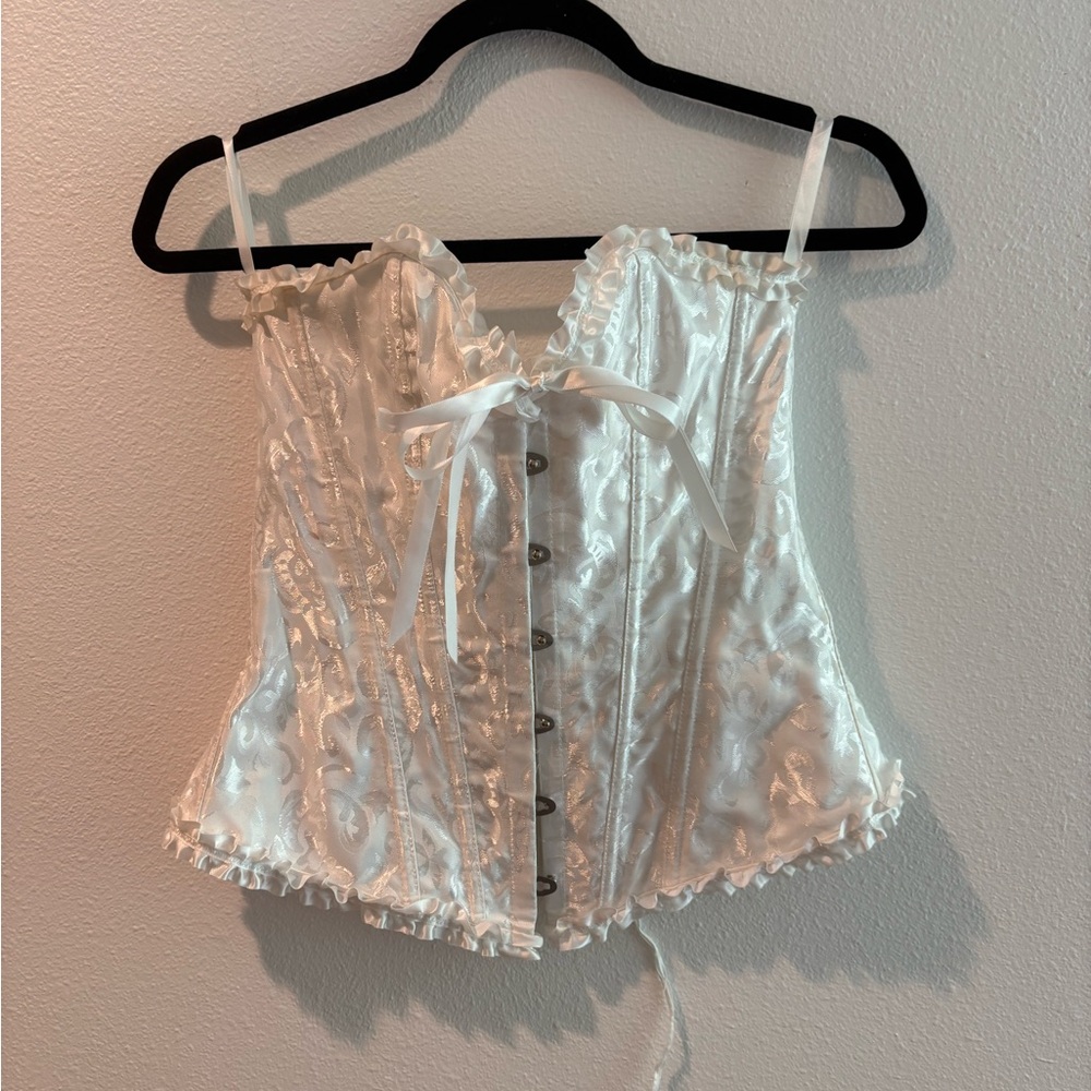 Elegant White Corset Top